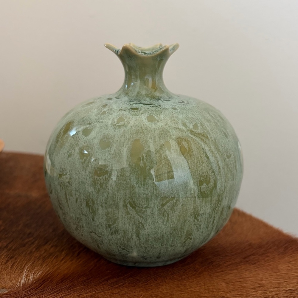 Green Ceramic Vase